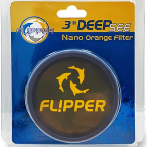 Flipper DeepSee Magnetically Mounted Magnified Aquarium Viewer Nano 3" (76mm) Orange Filter Lens