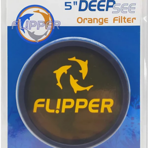 Flipper DeepSee MAX Magnetically Mounted Magnified Aquarium Viewer 5" (127mm) Orange Filter Lens