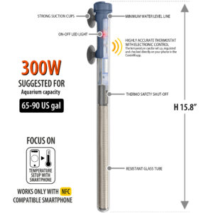 Sicce SCUBA ContactLess 300 - Submersible Heater - 300 Watt - Image 2