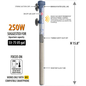 Sicce SCUBA ContactLess 250 - Submersible Heater - 250 Watt - Image 2