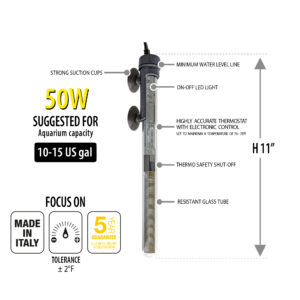 Sicce SCUBA Preset 50 - Submersible Heater - 50 Watt - Image 2