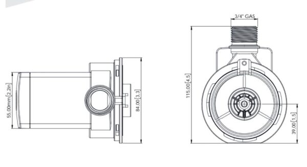 Sicce PSK SDC 1200 Controllable Skimmer Pump - Image 2