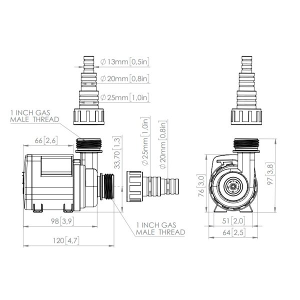Sicce Syncra SDC 3.0 Aquarium Pump 800gph - Image 2