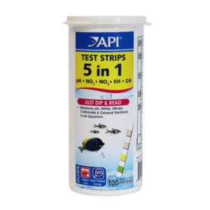 API 5-in-1 Aquarium Test Strips 100ct FW/SW