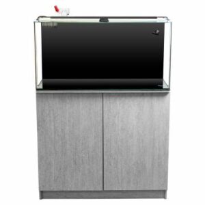 AquaTop Recife Euro Round Corner 50-Gal Full Kit 35.4 x 17.7 x 17.7 w/ Gray Stand