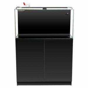 AquaTop Recife Euro Round Corner 50-Gal Full Kit 35.4 x 17.7 x 17.7 w/ Black Stand