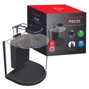 Aquatop PISCES Nano Bowfront Glass Aquarium 5G